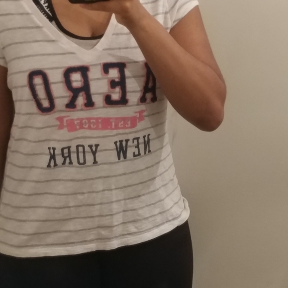 Lot of 2 XXL Aeropostale Tees White - Picture 2 of 4